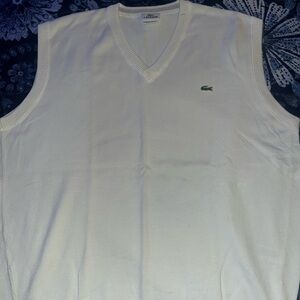 Lacoste vest white